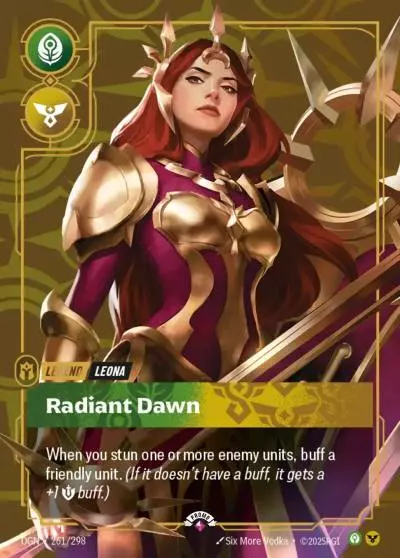 Leona Radiant Dawn - OGN-261-p - Promotional Cards - Riftbound card
